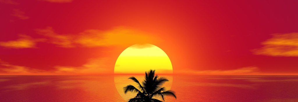 Sea sunset