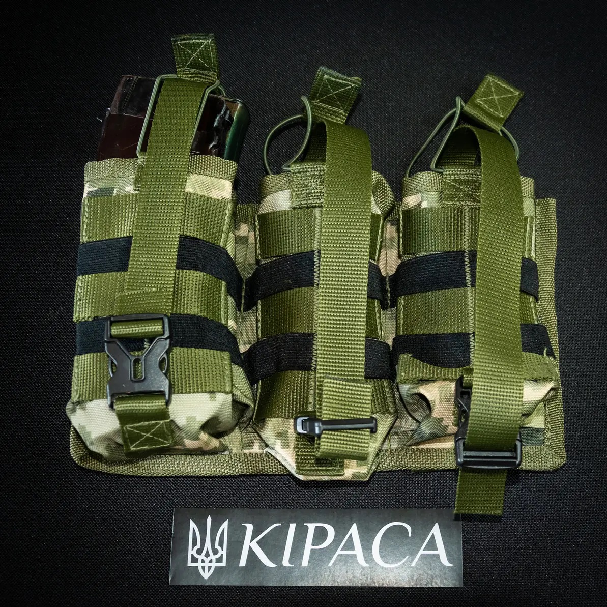 Підсумок під 6 магазинів АК Kirasa з кордури піксель (Арт.KI243) - Зображення 3