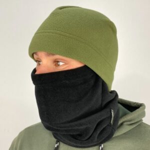 Шапка Fleece 260 олива (LE3385)