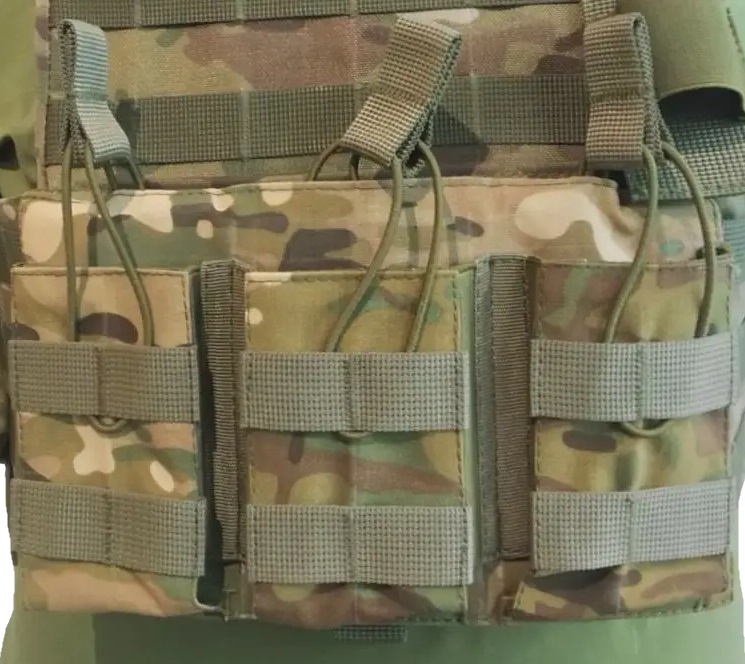 Підсумок під 3 магазини АК Kirasa з кордури мультикам (Арт KI236) - Зображення 6