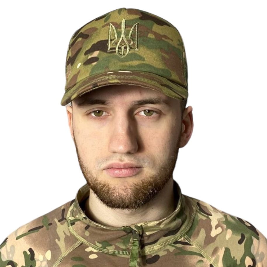 Кепка військова ЗСУ герб мультикам (RA8931) - Зображення 4