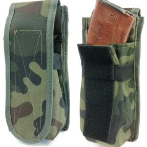 Підсумок закритий одинарний для 2 магазинів АК Cordura мультикам (LE2963)
