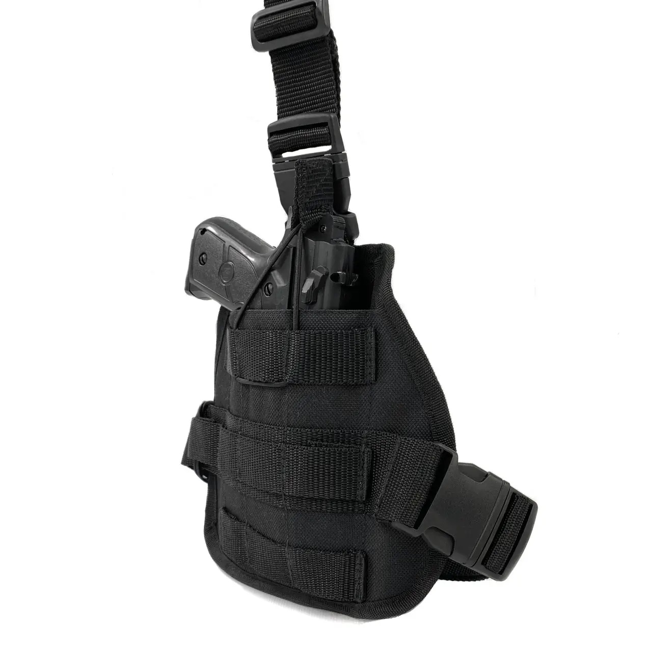 Кобура на стегно для ПМ з Molle чорна(LE2438) - Зображення 3