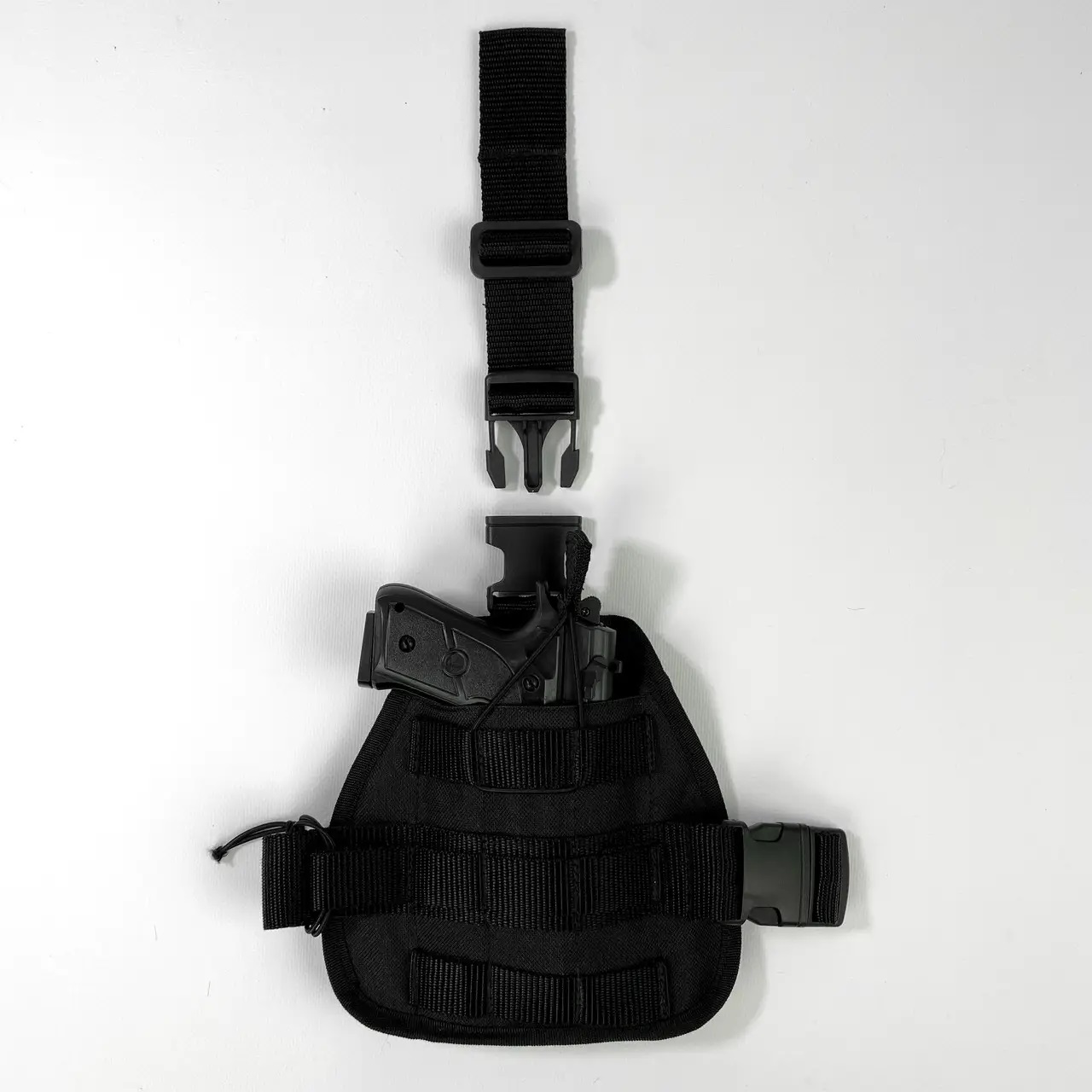 Кобура на стегно для ПМ з Molle чорна(LE2438) - Зображення 9