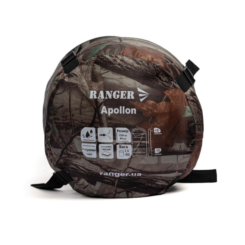 Спальний мішок Ranger Apollon Camo (Арт. RA 6639) - Зображення 5