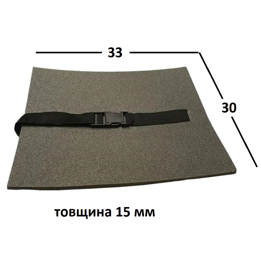 Туристична сидушка(пінопопа) 33х30 Grey 15 мм (SK0005) - Зображення 2