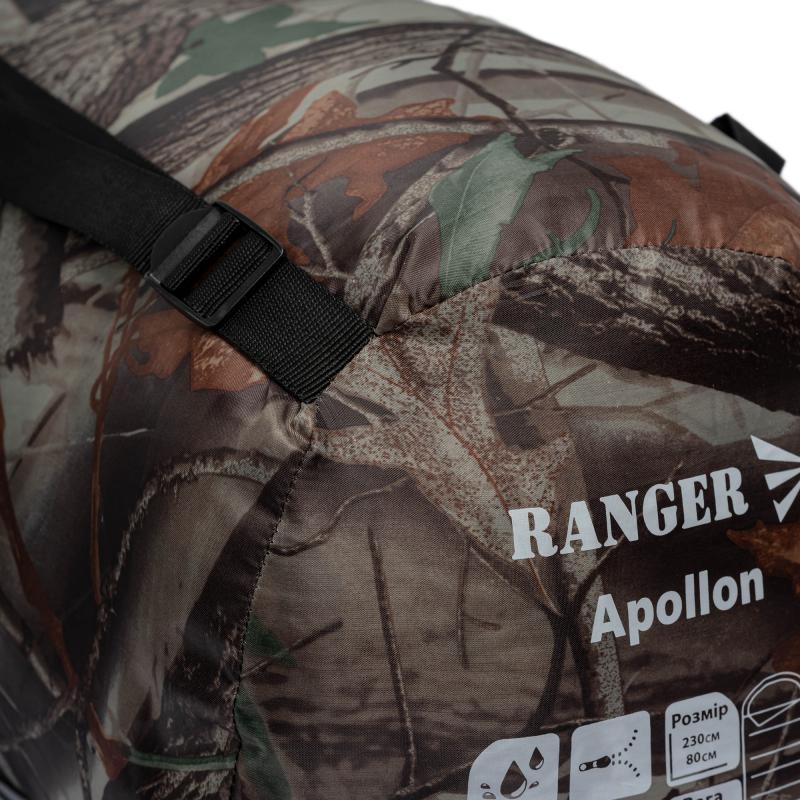 Спальний мішок Ranger Apollon Camo (Арт. RA 6639) - Зображення 7