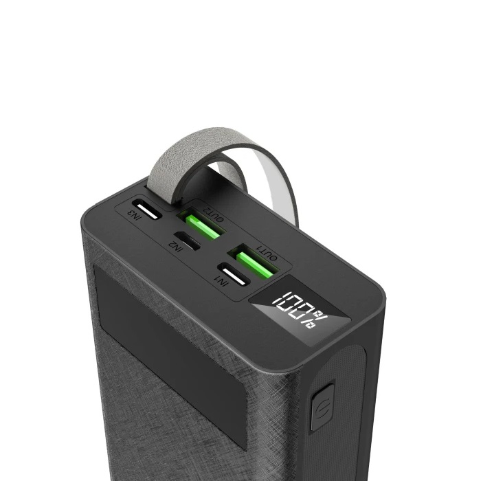 Power Bank Aspor A306 Fast Charge 30000mAh (USB-C/USB/Type-C/Lightning/22.5W)- чорний (900124) - Зображення 3