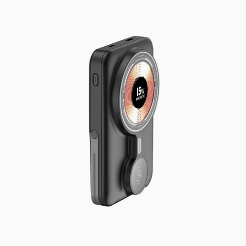 Power Bank Aspor A328 Magnetic Wireless 10000mAh+cable Charge Watch (22.5W)- чорний (900152)