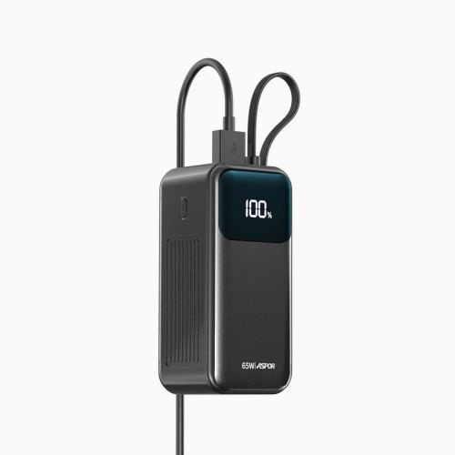 Power Bank Aspor A362 Notebook Series 20000mAh (2USB-C/USB/65W)- чорний (900169) - Зображення 2